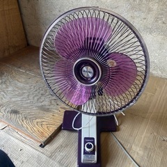 扇風機 紫　高さ55cm