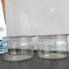 0711-062 パイレックス 耐熱ガラス 食品保存容器 2個セット