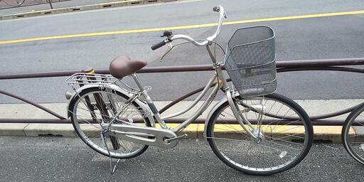 ◆リユース・リサイクル自転車・26インチ・シングルギヤ・オートライト・シルバー