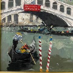 【全国発送可能！】斎藤要作 『リアルト橋』47×38cm 油彩画 