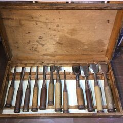 ノミ　一式　12本セット　中古品　【ハンズクラフト宜野湾店】 ノミ 一式 12本セット 中古品 【ハンズクラフト宜野湾店】