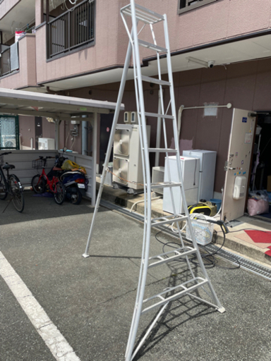 ‼️大幅値引き‼️剪定脚立❗️オールアルミ三脚脚立❗️大型三脚❗️