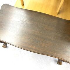 センターテーブル 幅100×奥行50×高さ52cm 猫脚 アンティーク調 コーヒー