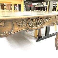 センターテーブル 幅100×奥行50×高さ52cm 猫脚 アンティーク調 コーヒー