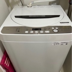 【値下げ】【シャープ洗濯機】使用1年程度