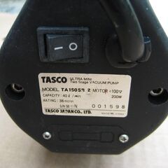 　タスコ TASCO ウルトラミニツーステージ真空ポンプ TA150SB-2