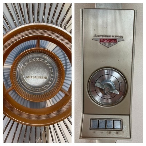 1960年代 昭和レトロ 売れ筋 扇風機 三菱 MITSUBISHI R30- Z9