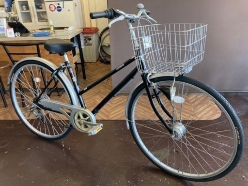 タイヤ新品！】オートライト 6段変速 27インチ自転車 ブラック assurwi.ma