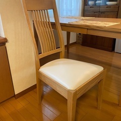 【美品】大塚家具　ダイニングテーブル＆チェア４脚