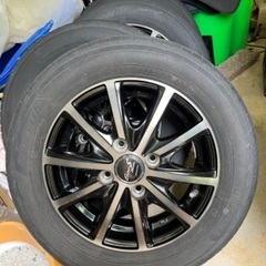アルミホイル4本タイヤ13インチ