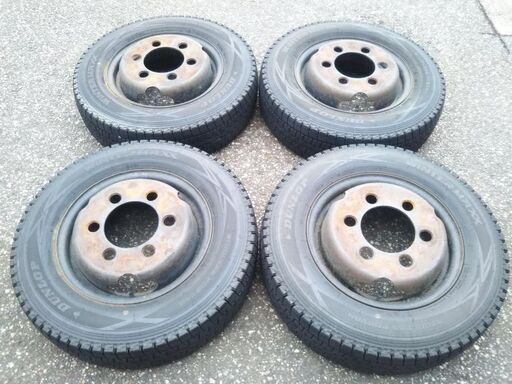 【バリ溝訳アリ】スタッドレスタイヤ 14インチ 4本セット 165R14 6PR 中古ブリヂストン ブリザック VL1 165R14 マルチ 14インチ 100⁄114.3