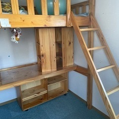 木製ロフトベッド 生活雑貨の中古が安い！激安で譲ります・無料で  
