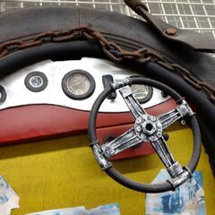 FIAT フィアット レーシングカー オブジェ 壁掛け 【モノ市場東浦店】 130