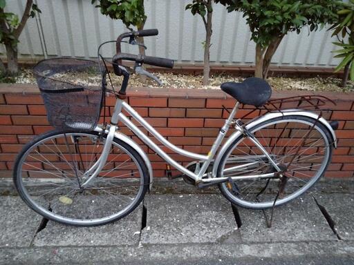 (chariyoshy 出品)27インチ自転車シルバー