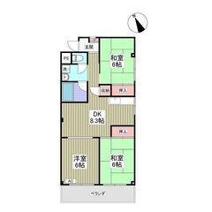 【賃貸】🏢叶Room✨（３DK）★初期費用５万円★東武伊勢崎線「...