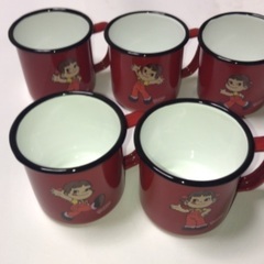 ペコちゃんホーローポットとカップセット