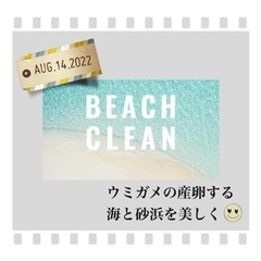 8月14日(日) ビーチクリーン参加者募集🏖✨