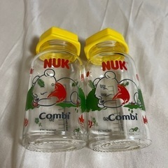 Combi NUKのプーさんガラス哺乳瓶