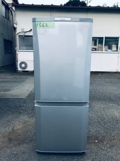 1562番 三菱✨ノンフロン冷凍冷蔵庫✨MR-P15W-S‼️