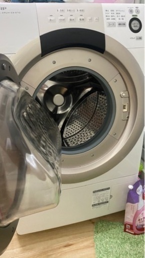 3物セット　ドラム式 洗濯乾燥機 7kg 左開き2015年製(ジャンク品)+ 冷蔵庫-洗濯機台+掃除機