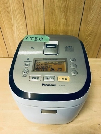 1580番 Panasonic✨ジャー炊飯器✨SR-SA182‼️