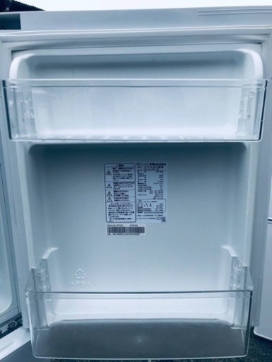 ②✨2019年製✨1153番 Hisense✨2ドア冷凍冷蔵庫✨HR-G13A-W‼️