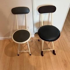 小さめのパイプ椅子になります。