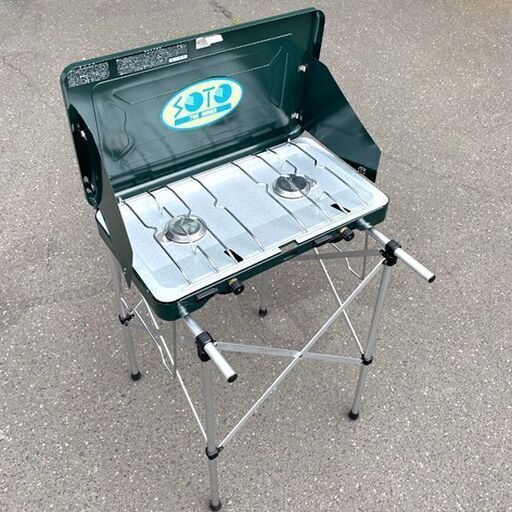 SOTO ２バーナー ST-501 キャンプ カートリッジガスこんろ アウドドア マルチポータルスタンド グリドル