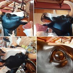 特大 牛のオブジェ 置物 ディスプレイ 看板 ホルスタイン 乳牛 二足歩行　/DJ-1062 1FS