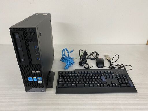 【Lenovo】 レノボ デスクトップパソコン ThinkStation E32 Win10 Pro 64bit Xeon CPU E3-1240 v3 3.40GHz 8GB HDD 500GB ④
