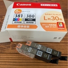 【取引終了】Canon プリンターインク GY×2