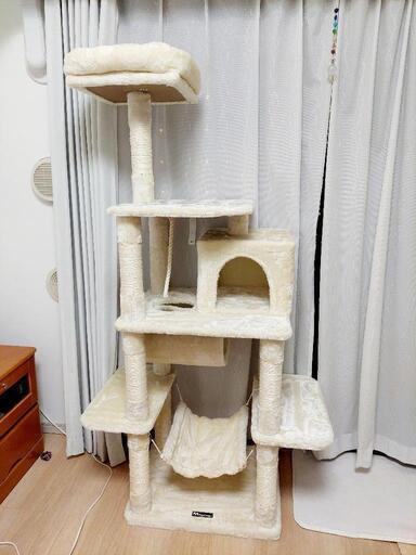 【新品未使用】据え置きキャットタワー156㎝