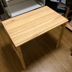 テーブル　折り畳み　木製　無印良品
