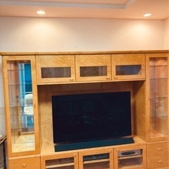 バーズアイメープル材　テレビボード