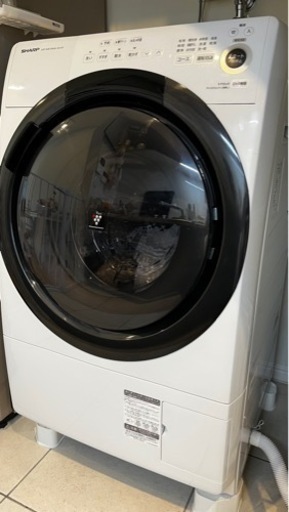 超美品SHARPドラム式洗濯機ES-S7G-WR