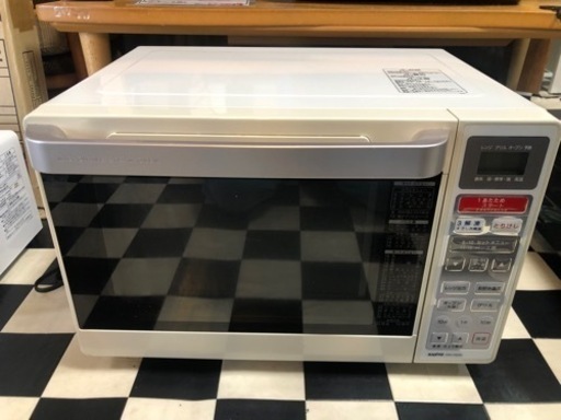 【リサイクルサービス八光　田上店　安心の1か月保証　配達・設置OK】サンヨー SANYO EMO-FM23D(W) [スチームオーブンレンジ（23L） ロゼホワイト]