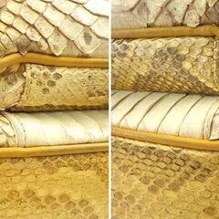 アンク・ジェト 黄金ヘビ / パイソンレザー イエロー 2WAY