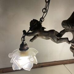 フレンチアンティーク　エンゼルランプ　１９３０年代頃