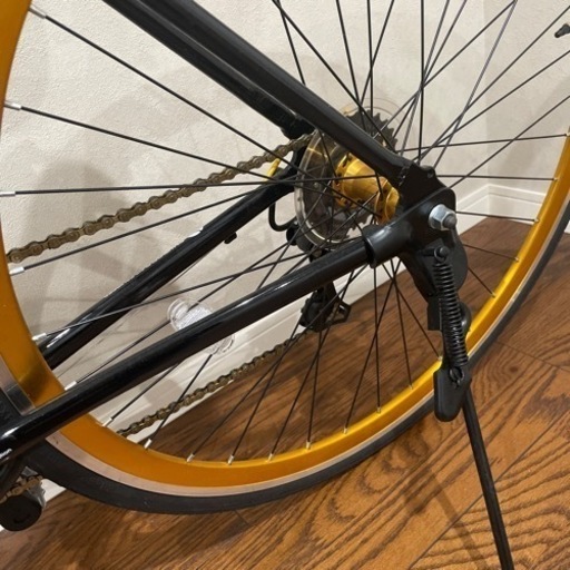 クロスバイク 700c 軽量 アルミフレーム 自転車 SHIMANO シマノ7段変速 LIG MOVE リグムーブ ブラック ホワイト