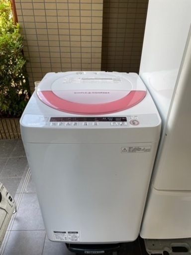 名古屋市郊外配送無料　SHARP  6kg洗濯機　ES-GE60P-P