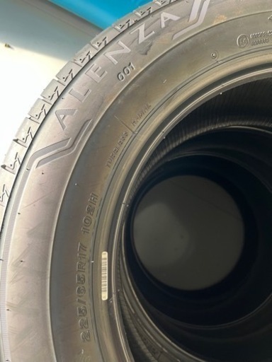 4本セット 新車外し 2022年製225/65R17 102H ALENZA ブリヂストン