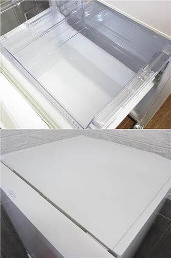 ss3810　アクア　冷蔵庫　AQR-16DW　157L　ミルク　ホワイト　AQUA　冷蔵庫　冷凍庫　フラット＆スクエアデザイン　右開き　ビッグフリーザー　ワイド耐熱テーブル