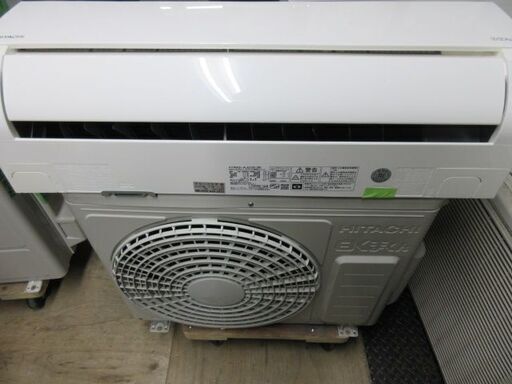 K03395　日立　 中古エアコン　主に6畳用　冷房能力2.2KW ／ 暖房能力　2.2KW