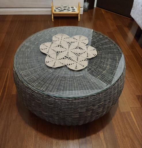 Francfranc モダンな丸テーブル アンティーク・アンティーク風「円形