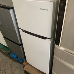 【ネット決済・配送可】ハイセンス　2020年　冷蔵庫　白