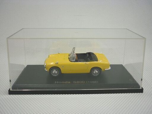 ミニカー HONDA S800 新品特価 YTM 1/64 ホンダ Honda S800 ブラック , Boost Gear ミニカー通販