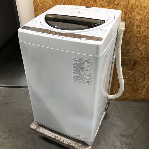 中古美品☆TOSHIBA 洗濯機 2021年製 6.0K