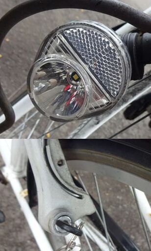 27インチ 自転車 6段切換 シティサイクル POZZAT カギ 荷台 カゴ ライト スタンド付き 札幌市 白石区 東札幌