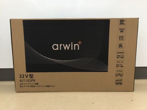 アーウィン 32インチ液晶テレビ ALT-32SPR 新品・未使用品