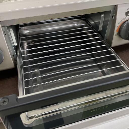 7/15 終 2019年製 Rinnai ガステーブル DCM01BEL LPガス用 左強火 グレー